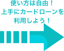 使い方は自由!上手にカードローンを利用しよう!